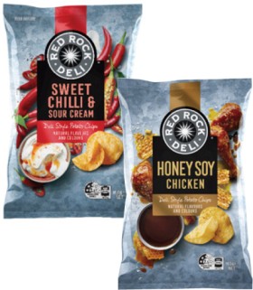 Red-Rock-Deli-Potato-Chips-150g-165g on sale
