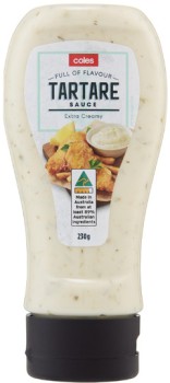 Coles-Tartare-Sauce-230g on sale