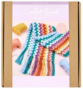 Crochet-Scarf-Craft-Kit on sale