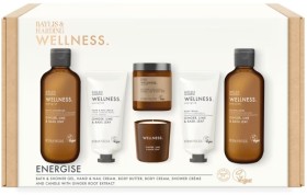 Baylis-and-Harding-6-Piece-Wellness-and-Energise-Set-Ginger-Lime-and-Basil-Leaf on sale