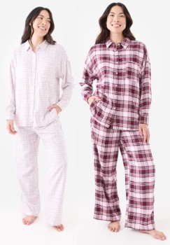 Relaxed-Boyfriend-Flannel-Pyjama-Set on sale