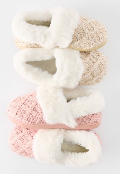 Elevated-Midi-Faux-Fur-Slippers on sale