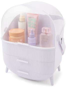 Cosmetic-Organiser-with-Drawer-Lilac on sale