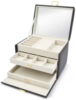 Black-Weave-Jewellery-Case on sale