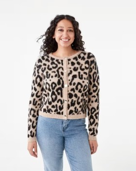 Fluffy-Animal-Cardigan on sale