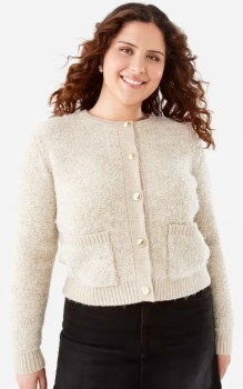 Pocket-Textured-Cardigan on sale