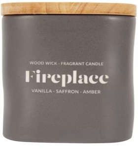Fireplace-Wood-Lid-Fragrant-Candle on sale