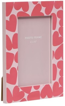 Mothers-Day-Heart-Printed-Photo-Frame-6in-x-4in on sale
