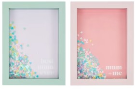 Mothers-Day-Shadow-Box-Glitter-Photo-Frame-20cm-x-15cm-Assorted on sale