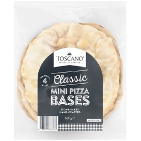 Toscano-Mini-Pizza-Bases-360g-Pk-4 on sale