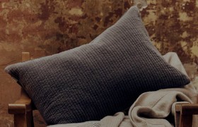 Country-Road-Marlon-Organically-Grown-Cotton-Velvet-40x60-Cushion-Charcoal on sale