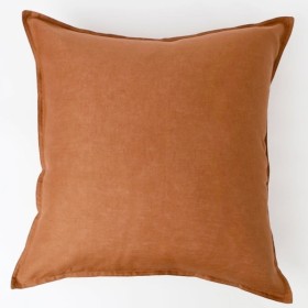 Australian-House-Garden-Sandy-Cape-Belgian-Linen-Cushion-Earth on sale