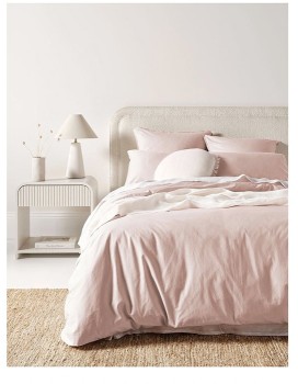 Aura-Home-Evie-Organic-Stonewash-Quilt-Cover-Pink on sale