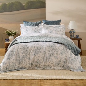 Heritage-Jardine-Toile-Cotton-Quilt-Cover-Set-Blue on sale