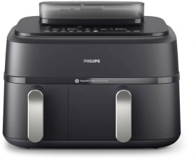 Philips-5000-Series-9L-Dual-Basket-Steam-Airfryer-XXL-Black on sale