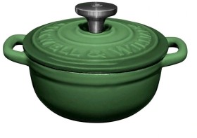 Maxwell-Williams-Cast-Iron-Mini-Cocotte-95cm-Green on sale