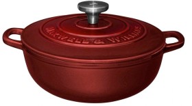 Maxwell-Williams-Cast-Iron-Round-Casserole-24cm-Merlot on sale