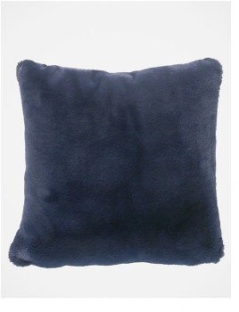 Heritage-Amelie-Faux-Fur-Cushion-Dark-Blue on sale