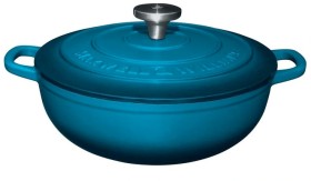 Maxwell-Williams-Cast-Iron-Round-Casserole-26cm-Midnight-Blue on sale