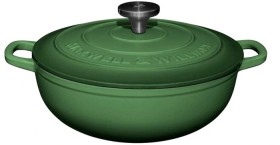 Maxwell-Williams-Cast-Iron-Round-Casserole-26cm-Green on sale