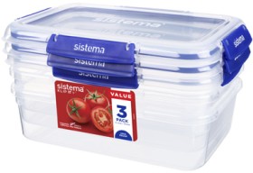 Sistema-Klip-It-Plus-Containers-22-Litre-3-Pack on sale