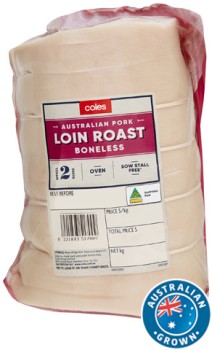 Coles-Australian-Pork-Loin-Roast-Boneless on sale