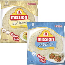 Mission-Mini-Wraps-8-Pack-384g on sale
