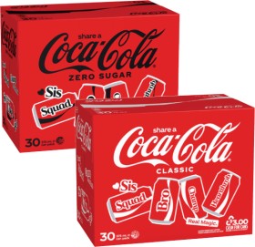 Coca-Cola-Soft-Drink-30x375mL on sale