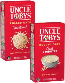 Uncle+Tobys+Traditional+or+Quick+Rolled+Oats+1kg