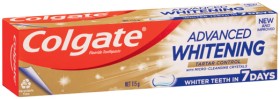 Colgate+Advanced+Whitening+Toothpaste+115g+Selected+Varieties