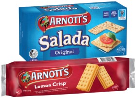 Arnott%26%23039%3Bs+Cream+Biscuits+200%E2%80%91250g+or+Salada+Crackers+250g+Selected+Varieties