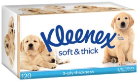 Kleenex+Soft+%26amp%3B+Thick+Facial+Tissues+3+Ply+120+Pack