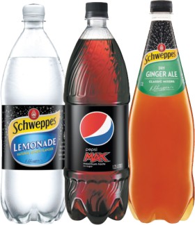 Pepsi-Schweppes-Soft-Drinks-11-125-Litre on sale