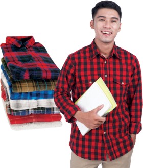 Flannelette-Shirts-100-Cotton-Assorted-Colours on sale