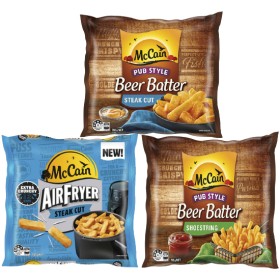 McCain+Beer+Batter+or+Air+Fryer+Chips+or+Wedges+750g