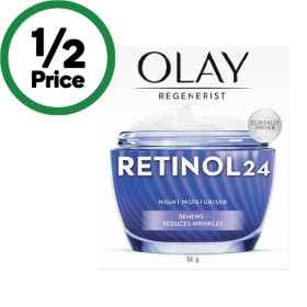 Olay+Regenerist+Retinol+24+Night+Moisturiser+Face+Cream+50g