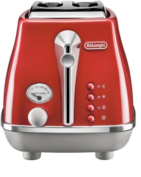 DeLonghi-Icona-Capitals-Tokyo-2-Slice-Toaster-Red on sale