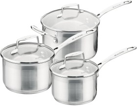 Scanpan+Impact+Saucepan+3pc+Set
