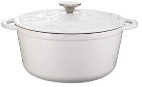 The+Cooks+Collective+Fleur+De+Lis+Casserole+26cm+-+White