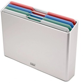 Joseph+Joseph+4pc+Folio+Large+Chopping+Board+-+Silver%2FCoast