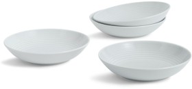Royal+Doulton+Maze+Pasta+Bowl+24cm+Set+of+4+-+Light+Grey