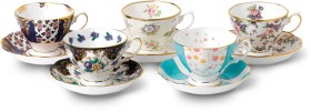 Royal+Albert+100+Years+Teacups+%26amp%3B+Saucers+5pc+Set