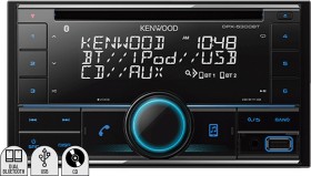 Kenwood+Double+Din+200W+CD+Dual+Bluetooth+Receiver