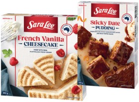 Sara+Lee+Frozen+Cake+350-410g%2C+Pudding+475g+or+Danish+400g+Selected+Varieties