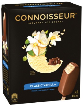Connoisseur-Gourmet-Ice-Cream-4-Pack-or-Mini-6-Pack-Selected-Varieties on sale