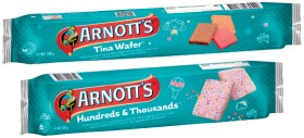 Arnott%26rsquo%3Bs+Tina+Wafer%2C+Hundreds+%26amp%3B+Thousands%2C+Tiny+Teddy+Half+Coated+in+Milk+Chocolate+200g+or+Tic+Toc+Biscuits+250g