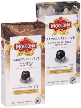 Moccona+Barista+Reserve+Coffee+Capsules+10+Pack+Selected+Varieties