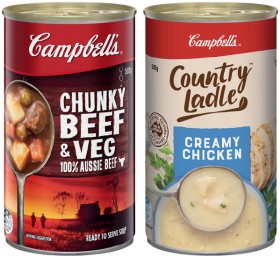 Campbell%26rsquo%3Bs+Country+Ladle+495%E2%80%91505g+or+Chunky+505g+Canned+Soup+Selected+Varieties