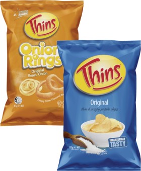 Thins-Potato-Chips-150g-170g-or-Onion-Rings-85g on sale