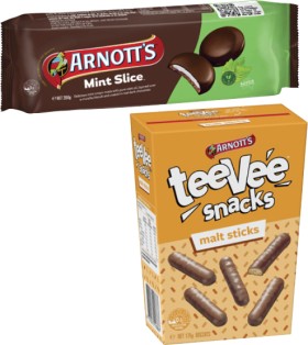 Arnotts-Mint-Slice-or-TeeVee-Snacks-Biscuits-175g-200g on sale
